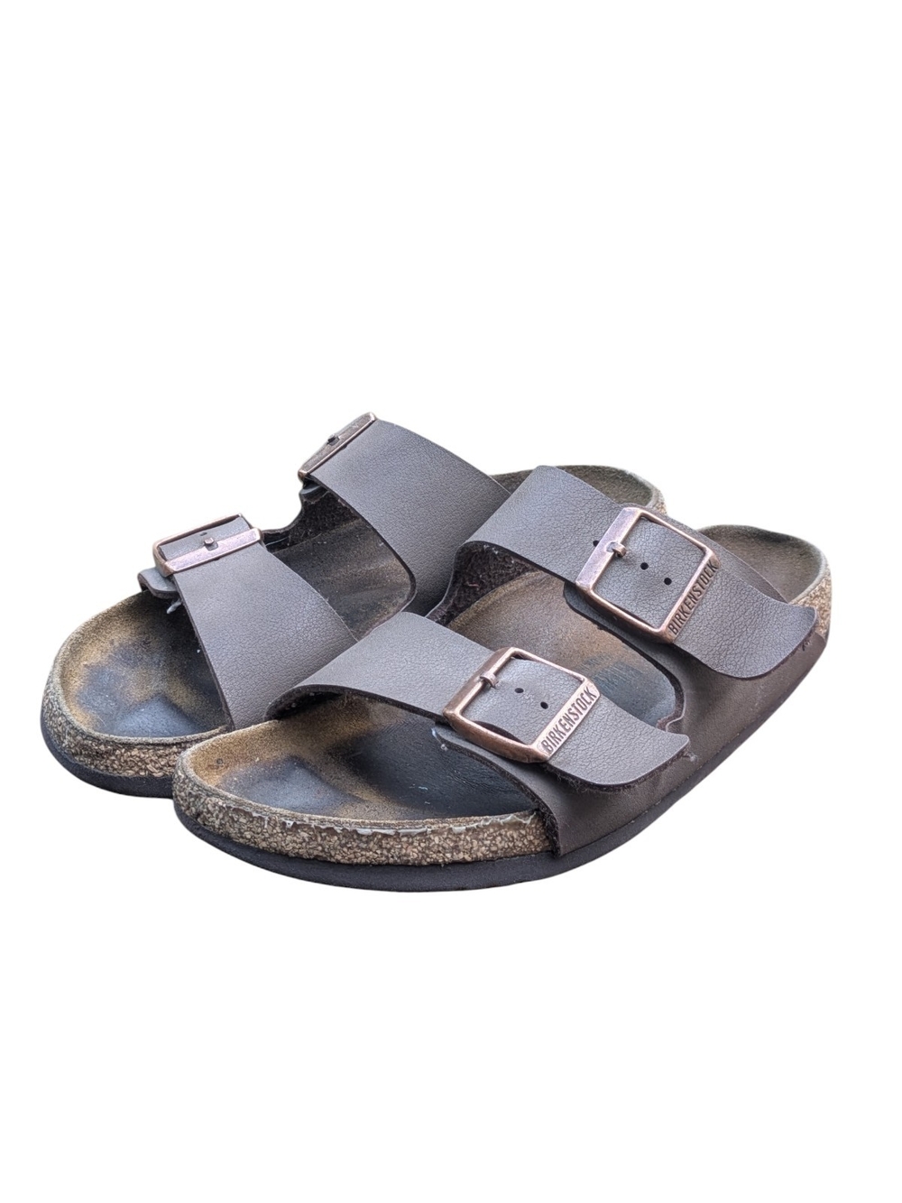 Birkenstock Women's Arizona Brown Leather Sandals EU 39 (US 8-8.5) Double Strap